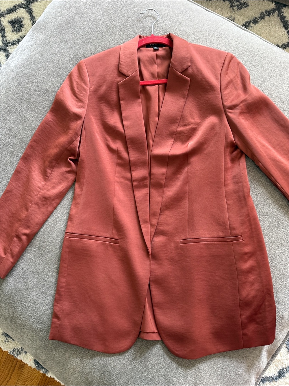 Express Women's Terracotta Open-Front Blazer